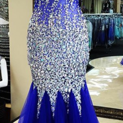 Sexy Prom Dresses,Glitter Prom Gown..