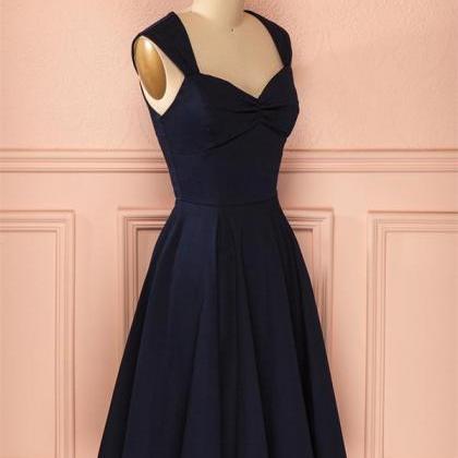 Vintage Dresses,simple Short Black Homecoming..