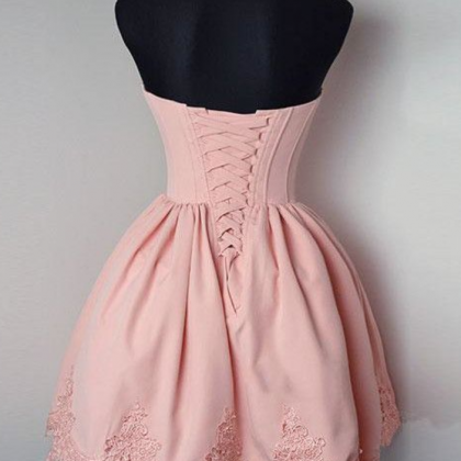 Simple Homecoming Dresses,pink Homecoming..