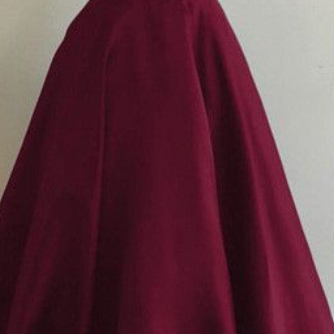 Burgundy A-line Straps Two Piece Formal Dress..
