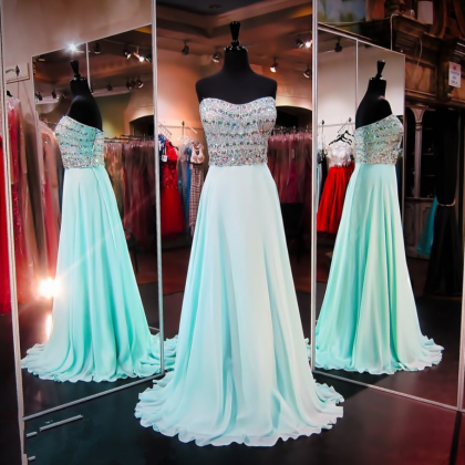 Prom Dresses,light Blue Prom Dress, Prom Gown,prom..