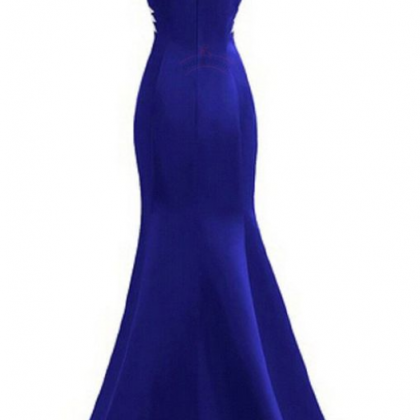 Mermaid Prom Gown,royal Blue Prom Dresses,royal..