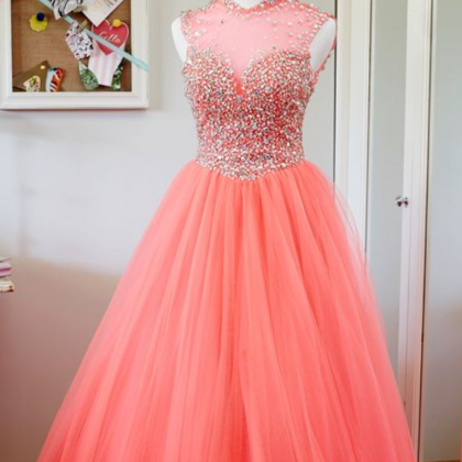 Blush Pink Prom Dress,ball Gown Prom..