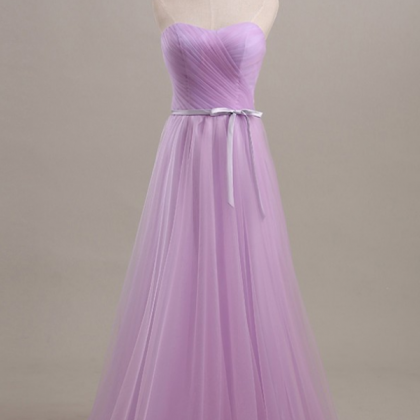 Lilac Prom Dresses,tulle Prom Dress,simple Prom..