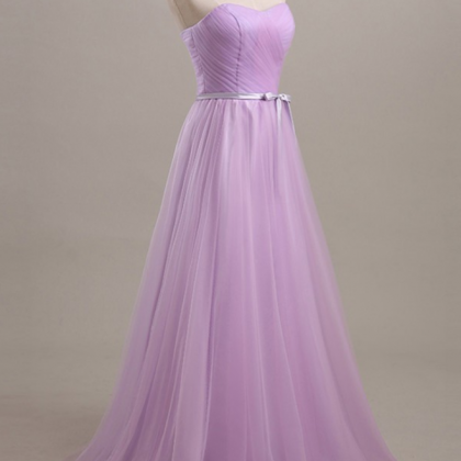 Lilac Prom Dresses,tulle Prom Dress,simple Prom..