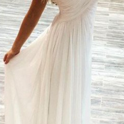 Backless Prom Dresses,white Prom Dress,backless..