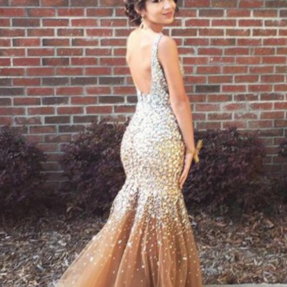 Backless Prom Dresses,open Back Prom..