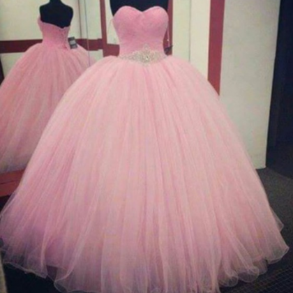 Pink Prom Dress,ball Gown Prom Dress,princess Prom..