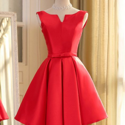 Short Red Homecoming Dress Party Dress, 2017 Short..