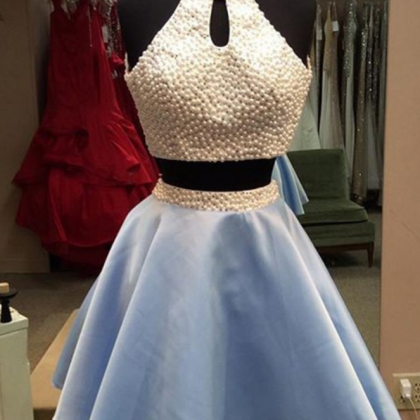 Light Sky Blue Homecoming Dresses,tulle Homecoming..
