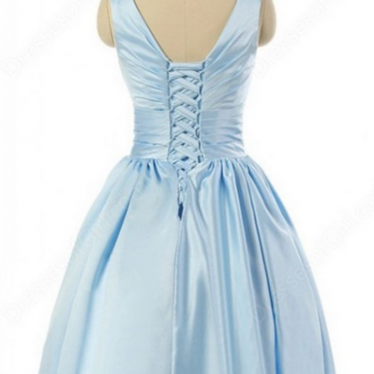 Simple Homecoming Dress,light Blue Homecoming..