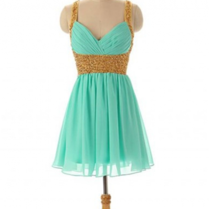Mint Green Homecoming Dress,short Prom..