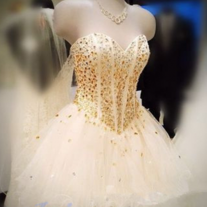 White Homecoming Dress,short Prom Gown,tulle..