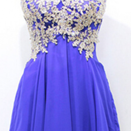 Homecoming Dress,lace Homecoming Dress,royal Blue..