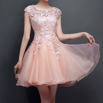 Blush Pink Homecoming Dress,homecoming..