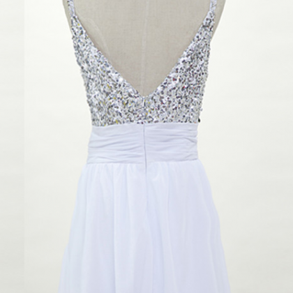 White Homecoming Dress,sparkle Homecoming Dresses,..