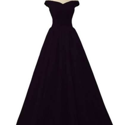 Sexy Evening Gowns Black Off The Shoulder Prom..