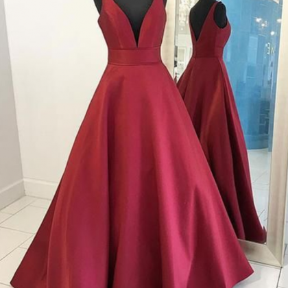 Sexy Burgundy Prom Dresses, Red Formal Dresses..