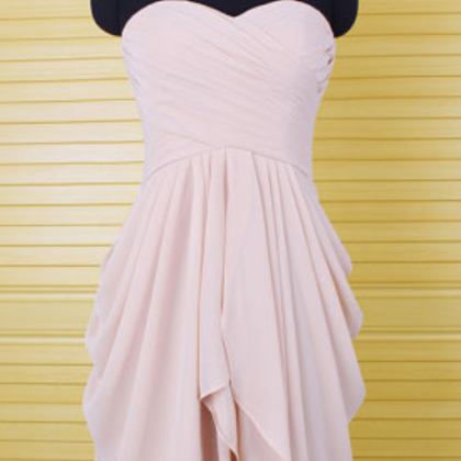 Light Blush Pink Bridesmaid Dresses,knee Length..