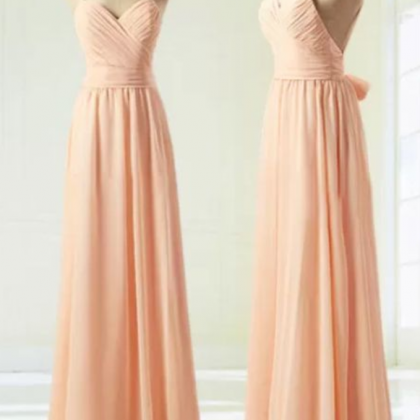 Blush Pink Bridesmaid Gown,backless Prom..