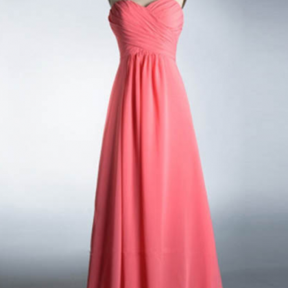 Pink Bridesmaid Gown,burgundy Prom Dresses,chiffon..