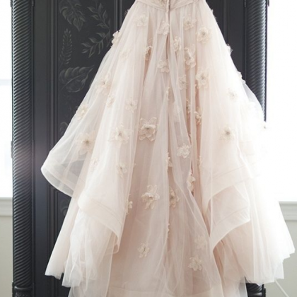 Wedding Dresses,blush Pink Wedding Gown,princess..