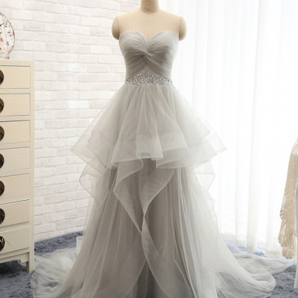 Lovely Wedding Dresses,long Wedding Gown,tulle..
