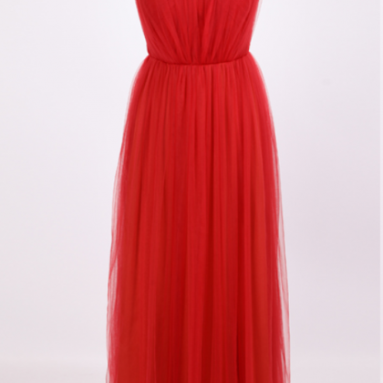 Long Evening Dress,formal Evening Gown,red Prom..