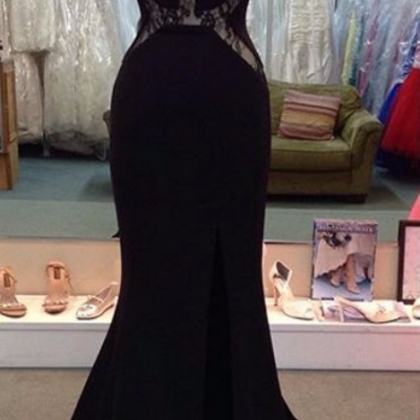 Charming Prom Dress,black Prom Dresses,mermaid..