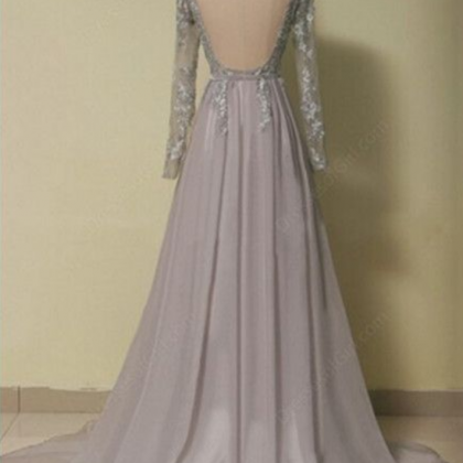 Charming Prom Dress,chiffon Prom Dress,long..