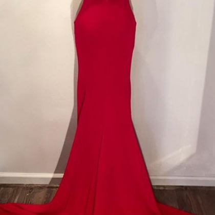 Sexy V Neck Prom Dress,charming Red Prom..