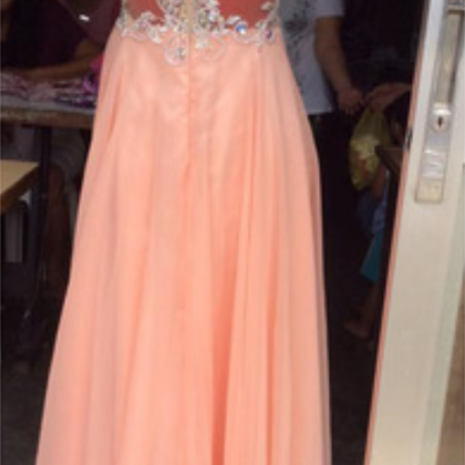 Charming Prom Dress,chiffon Prom Dress,long Prom..