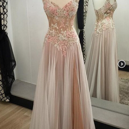 Charming Prom Dress,long Prom Dresses,tulle..