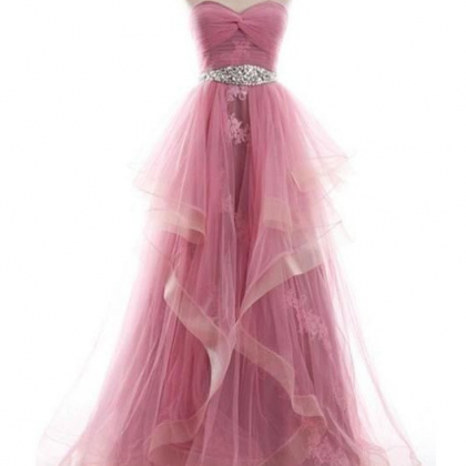 Charing Prom Dress,long Prom Dresses,organza Prom..