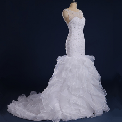 Gorgeous Beaded Mermaid Wedding Dresses Vestido De..