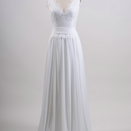 A Line Summer Wedding Dress,lace Bridal..