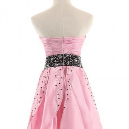 Pink Homecoming Dresses Sleeveless Aline..