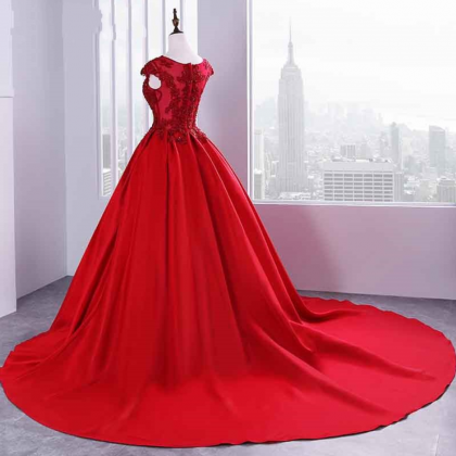 Red Prom Dresses,prom Dress,red Prom Gown,bright..