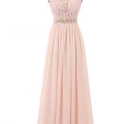 Pink Bridesmaid Dresses,lace Bridesmaid Dresses,v..