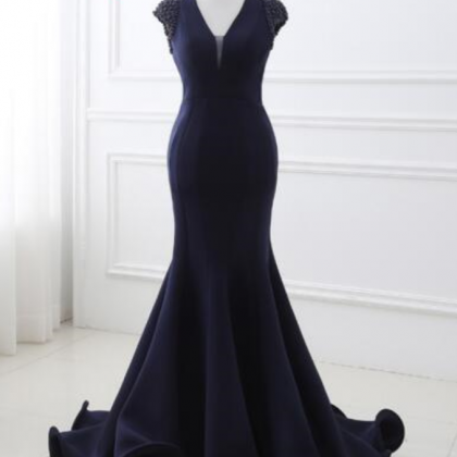 Prom Dresses Black Tulle With Phoenix Embroidery..