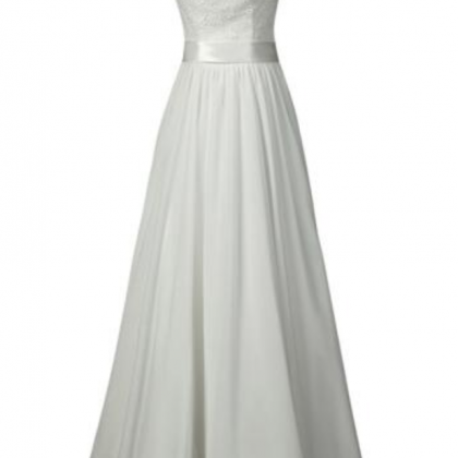 White A Line Pleated Dresses Women's..