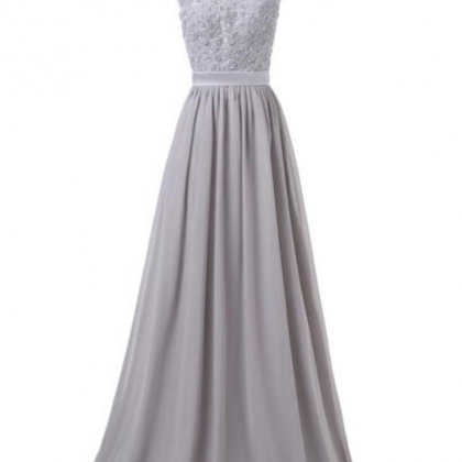 Women's Elegant Gray Dress A-line..