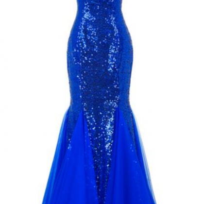 Fashion Prom Dresses Sequins Tube Mermaid Pack Hip..