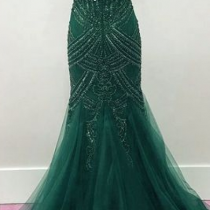 Fully Beaded Mermaid Prom Dresses,pageant Evening..