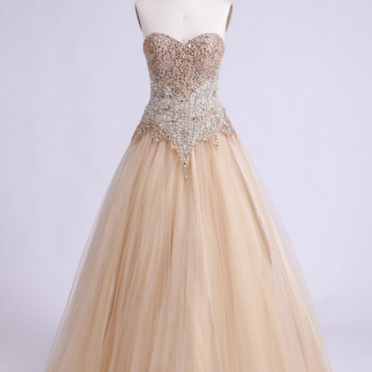 A-line Ball Gown Sweetheart Prom Dress Evening..