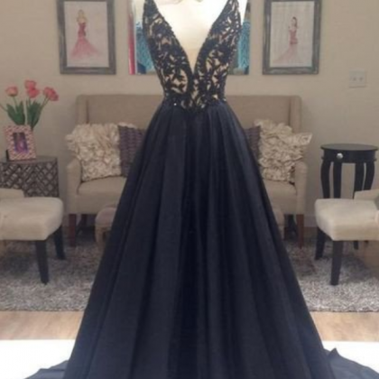 Black Prom Dress,charming Prom Dress,a-line Prom..