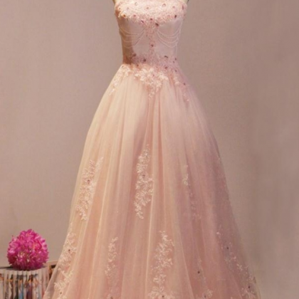 Blush Pink Prom Dresses,ball Gown Prom..