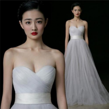 Simple Wedding Dress Whiteivory Lace Sleeveless..