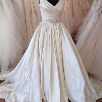 Luxurious Wedding Dresses,satin Wedding Dresses,..