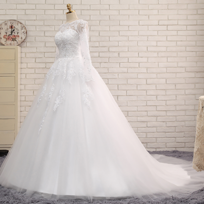 Sublimate A-line Wedding Dresses Jewel Chapel..